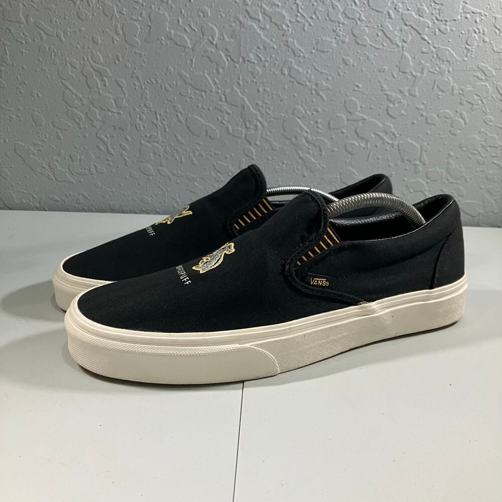 VANS X Harry Potter Hufflepuff Men's Sneaker Size 10 Classic Black Slip-on Shoes